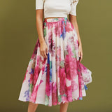 Ladies' Mesh Micro-Elastic Skirt Printing