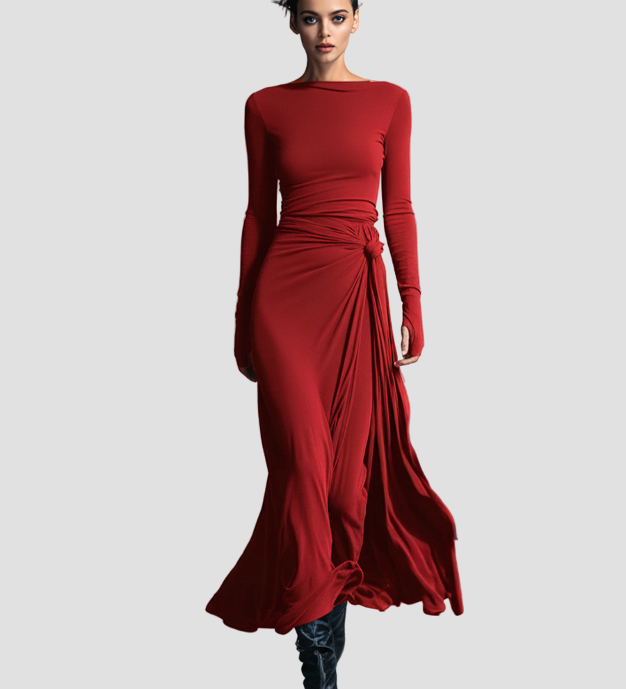 Melavindra | Elegantný tvarujúci elastický šaty