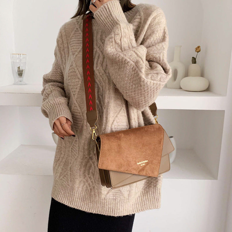 Frosted Shoulder Bag Portable Simple Messenger Bag