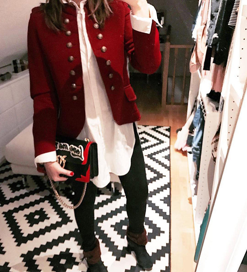 Fashion Button Blazer