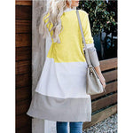 Women'S Rainbow Contrast Striped Coat Knit Cardigan Cardigan