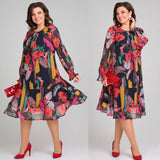 Manuelle™ | Elegantná dámska kvietková šaty