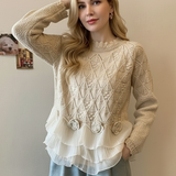 Ruvella | Elegantný sveter s volánmi