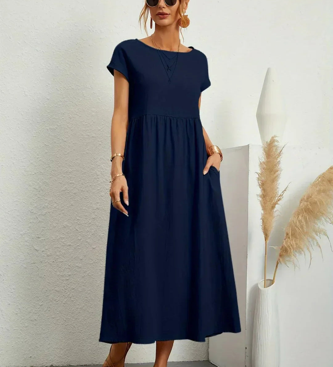 Gabrielle™ - Midi šaty s plynulým strihom a nadčasovou eleganciou