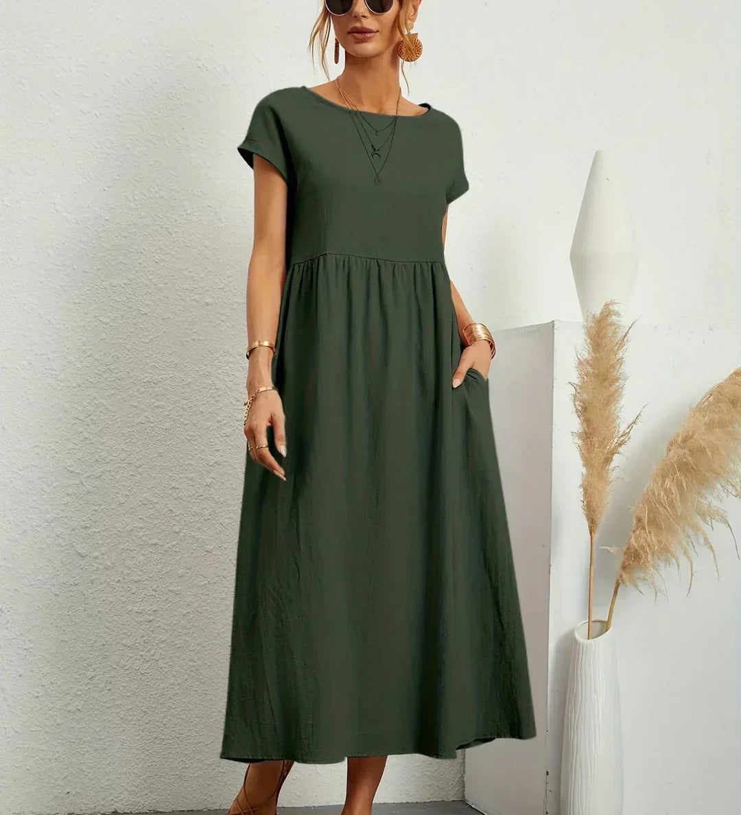 Gabrielle™ — Midi šaty s plynulou eleganciou