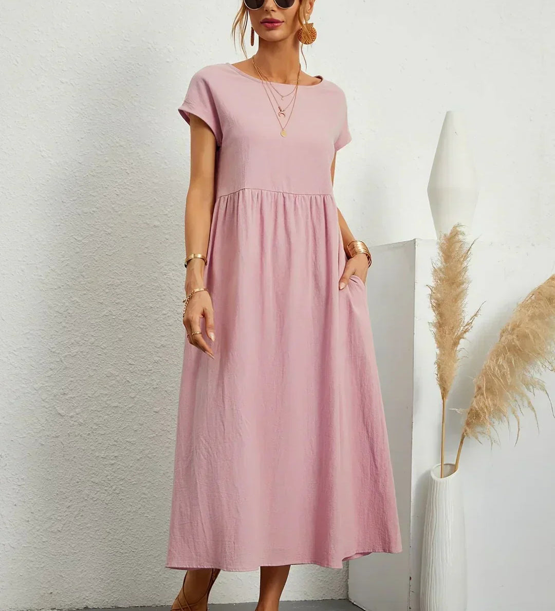 Gabrielle™ - Midi šaty s plynulým strihom a nadčasovou eleganciou