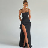 MARILYN™ - Elegantná formálna maxi šaty s otvoreným chrbtom