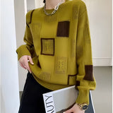 Avora Lyon | Elegantný pulóver s geometrickými priedušnými vzormi