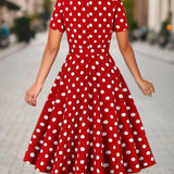 Marguerite™ | Elegantná pohodlná bodkovaná róba nadčasového strihu