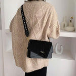 Frosted Shoulder Bag Portable Simple Messenger Bag
