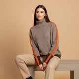 Gabriela™ | Svetrová blúzka s vysokým golierom